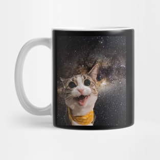 Cute Astro Space Cat In Universe Mug